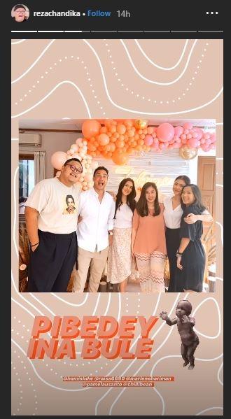 Ulang tahun putri Raisa Andriana. (Instagram/@rezachandika)