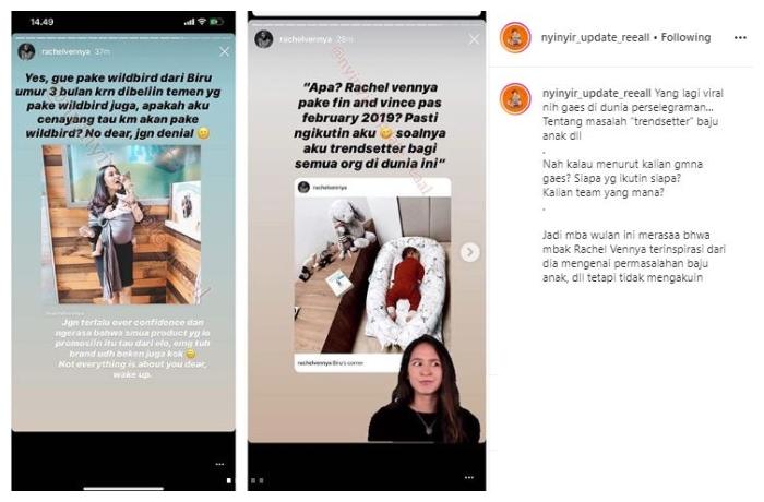 Rachel Vennya soal produk pakaian anak. (Instagram/@nyinyir_update_reeall)