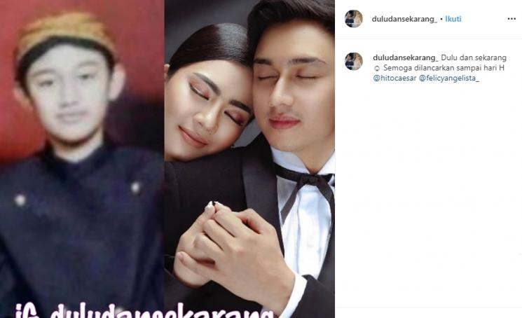 Foto masa kecil Cesar Hito (Instagram/@duludansekarang_)