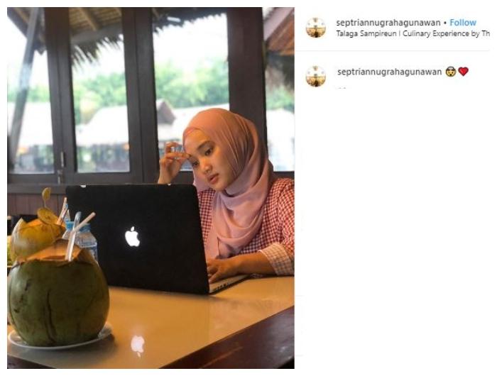 Fatin Shidqia dan Pacar. (Instagram//@septriannugrahagunawan)