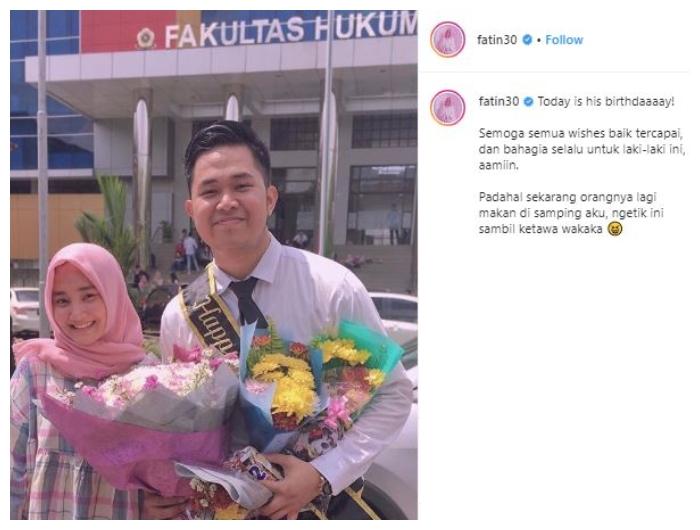 Fatin Shidqia dan Pacar. (Instagram//@fatin30)