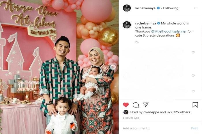 Momen Akikah anak kedua Rachel Vennya, Aurorae Chava Al Hakim (Instagram @rachelvennya)