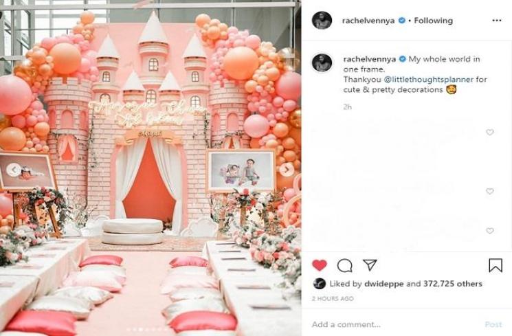 Momen Akikah anak kedua Rachel Vennya, Aurorae Chava Al Hakim (Instagram @rachelvennya)