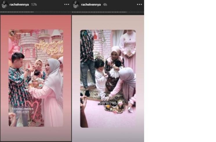 Momen Akikah anak kedua Rachel Vennya, Aurorae Chava Al Hakim (Instagram @rachelvennya)