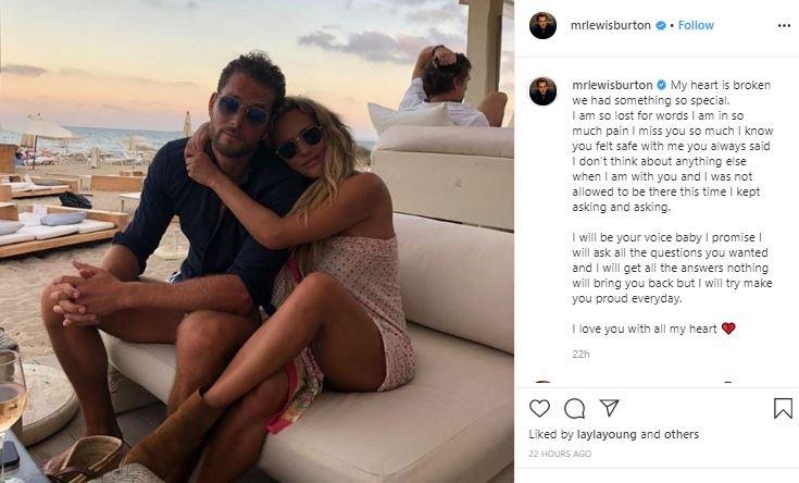 Caroline Flack dan Lewis Burton (Instagram/@lewisburton)