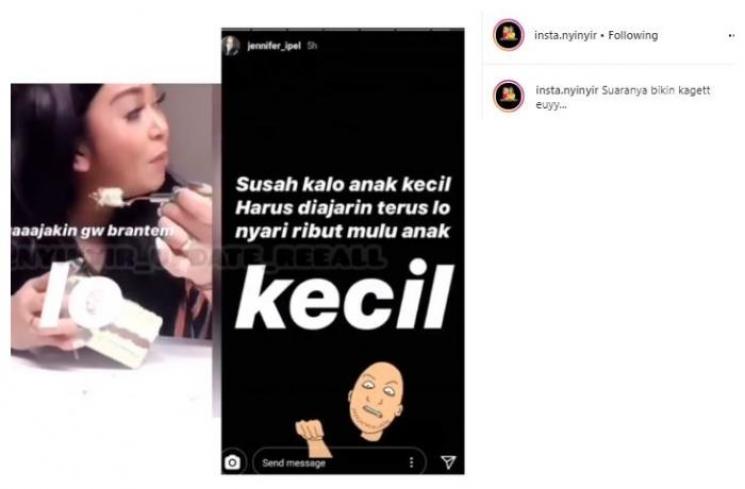 Jennifer Jill dan Ajun Perwira. (Instagram/@insta.nyinyir)