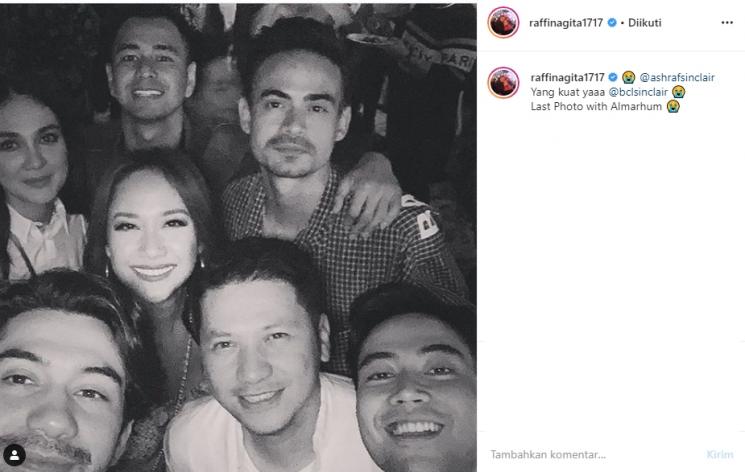 Raffi Ahmad dan Nagita Slavina berduka dengan kepergian Ashraf Sinclair (Instagram/@raffinagita1717)