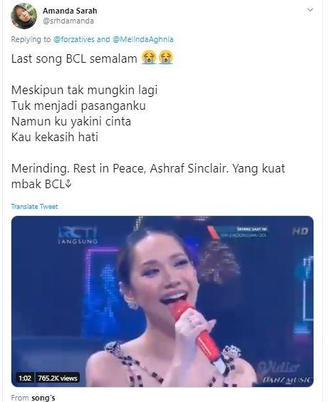 Bunga Citra Lestari. (Twitter/@srhdamanda)