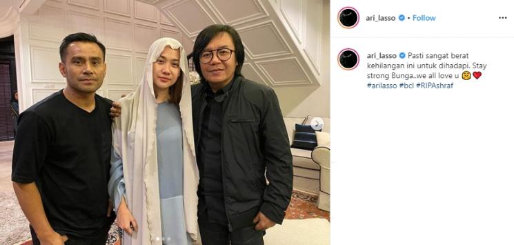 Dukungan Keluarga Indonesia Idol ke Bunga Citra Lestari (Instagram/@ari_lasso)