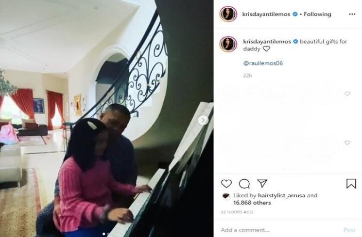 Momen Raul Lemos ulang tahun (Instagram @krisdayantilemos)