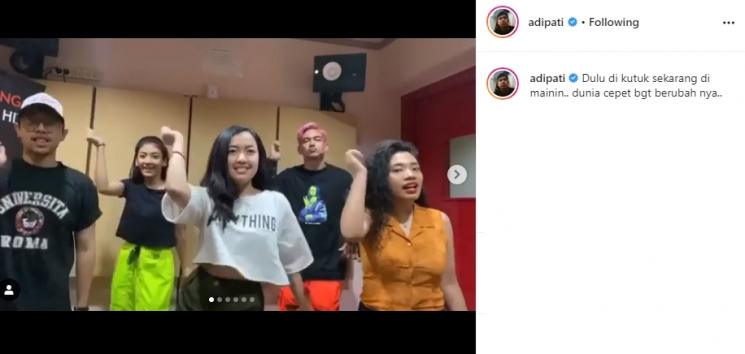 Adipati Dolken dan Canti Tachril (Instagram/@adipati)