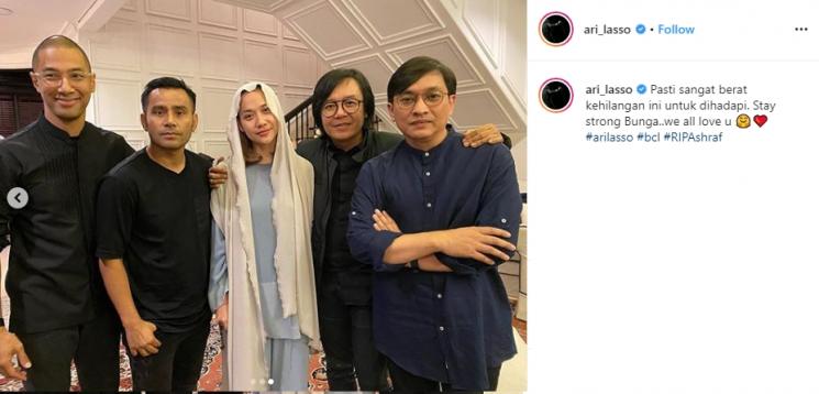Dukungan Keluarga Indonesia Idol ke Bunga Citra Lestari (Instagram/@ari_lasso)