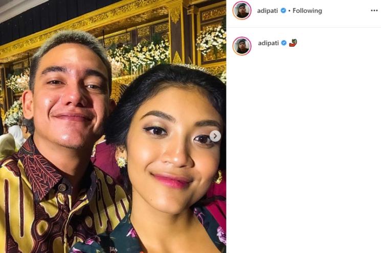 Adipati Dolken dan Canti Tachril (Instagram/@adipati)