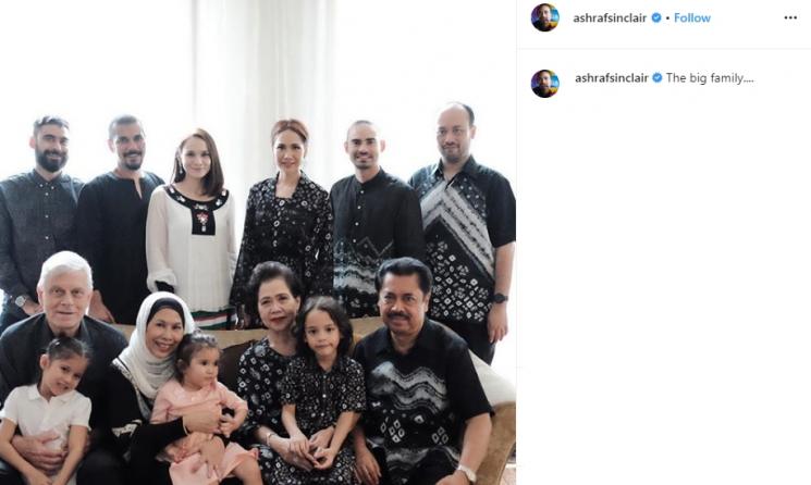Bunga Citra Lestari dan Keluarga Ashraf Sinclair (Instagram/@ashrafsinclair)