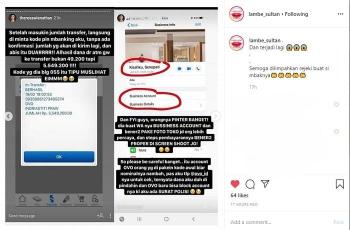 Asisten Nia Ramadhani ketipu ojol (Instagram @lambe_sultan)