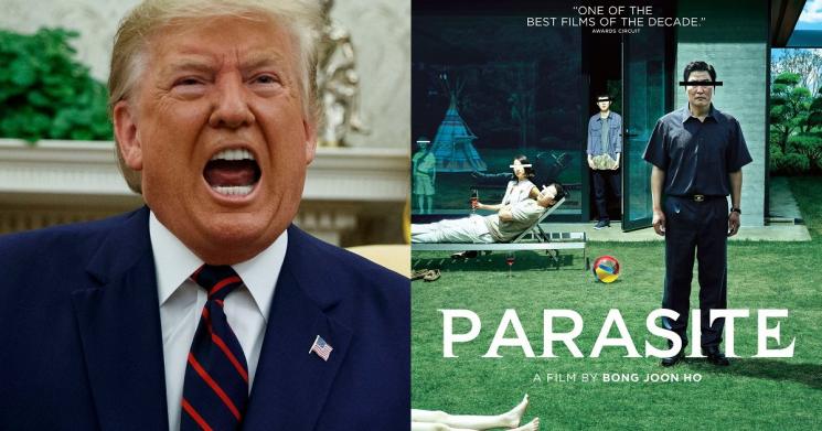 Donald Trump dan Parasite (Koreaboo)