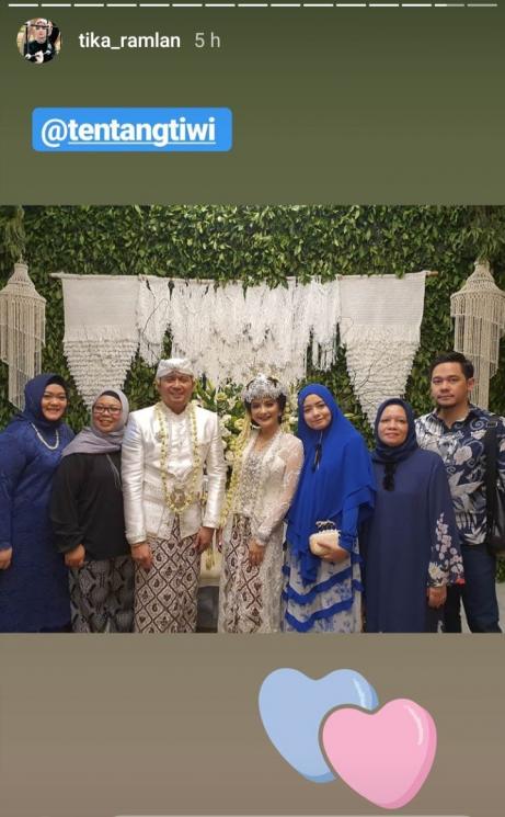 Tiwi eks T2 nikah (Instagram/@tika_ramlan)