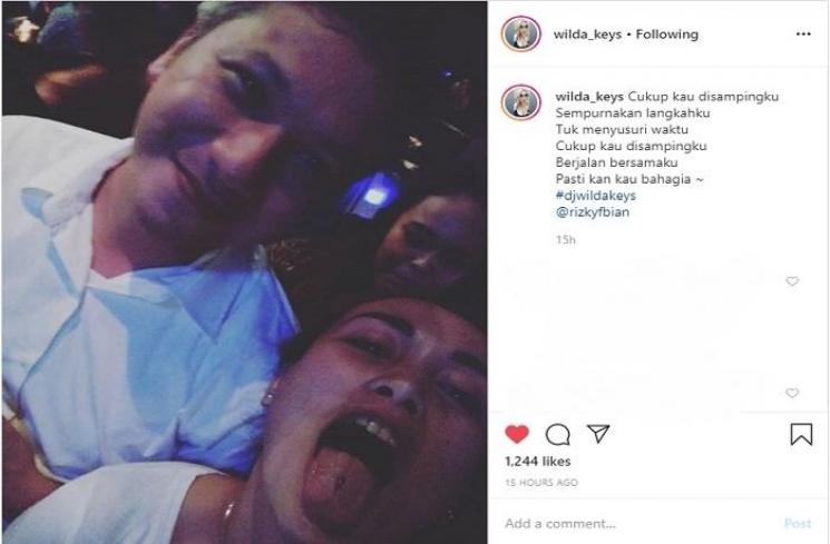 Gading Marten dan DJ Wilda Keys (Instagram @wilda_keys)