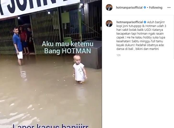 Hotman Paris curhat sakit. (Instagram/@hotmanparisofficial)