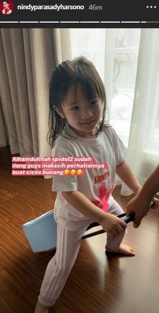 Anak Nindy Ayunda. (Instagram/@nindyparasadyharsono)