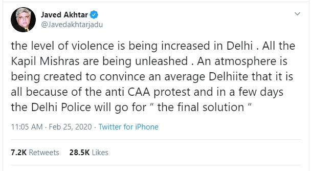 Javed Akhtar (Twitter)