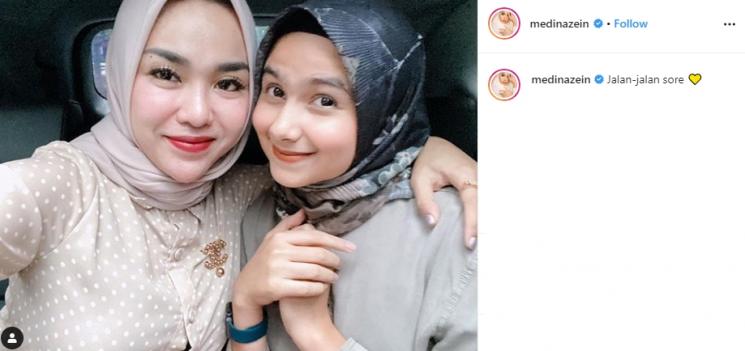 Potret baru Medina Zein (Instagram/@medinazein)