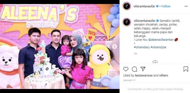 Aleena. (Instagram/@ollaramlanaufar)