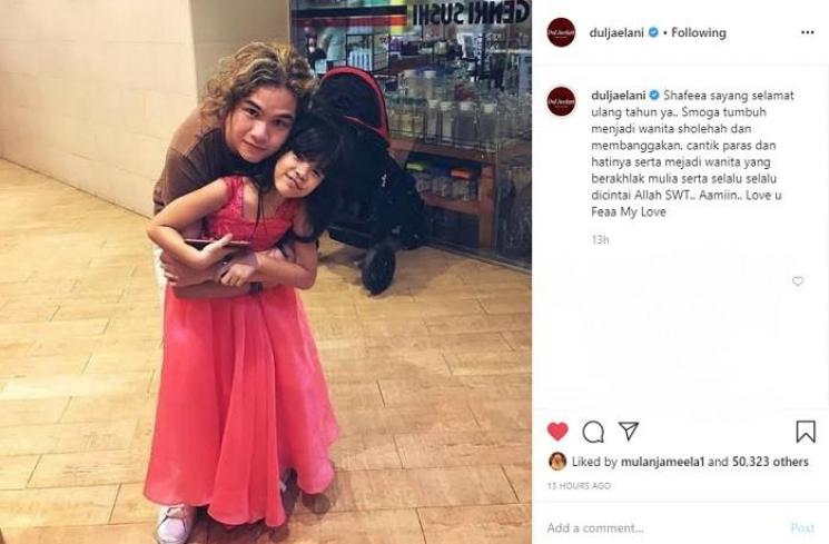 Dul Jaelani dan Safeea Ahmad (Instagram @duljaelani)