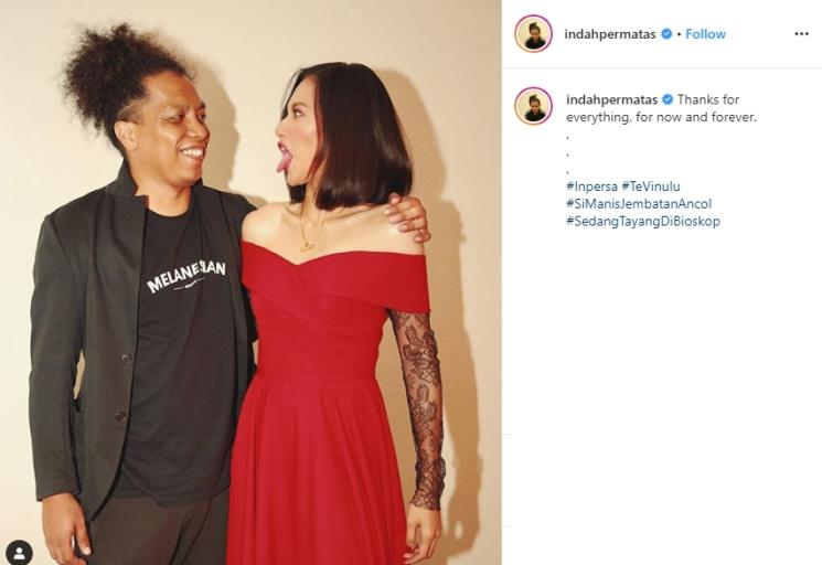 Arie Kriting dan Indah Permatasari (Instagram/@indahpermatas)