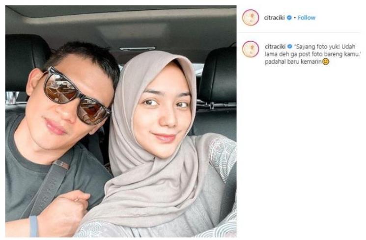 Rezky Aditya dan Citra Kirana. (Instagram/@citraciki)