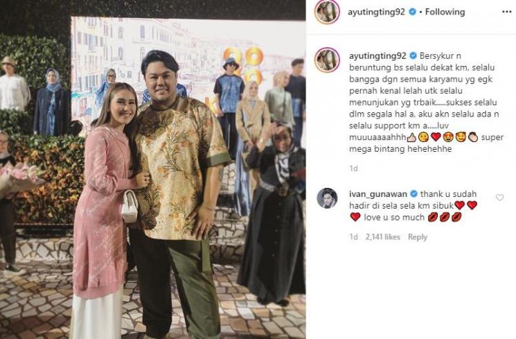 Ayu Ting Ting dan Ivan Gunawan (Instagram/@ayutingting92)