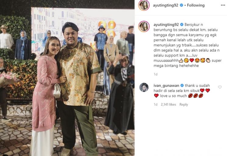 Ayu Ting Ting dan Ivan Gunawan (Instagram/@ayutingting92)