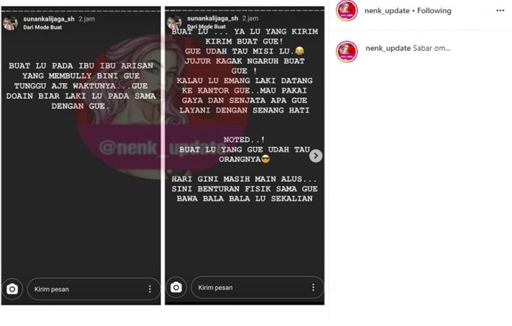 Instagram Stories Sunan Kalijaga (Instagram/@nenk_update)