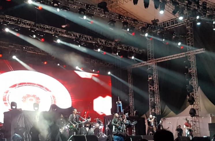 The Hu, band rock Mongolia tampil di JogjaROCKarta Festival 2020. (IrmaJoanita/Matamata.com)