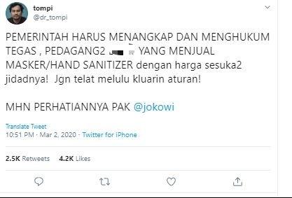 Tompi. (Twitter/@dr_tompi)