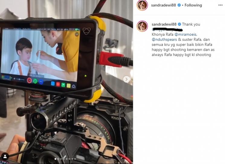 Anak Sandra Dewi Jago Jadi Bintang Iklan (Instagram/@sandradewi88)