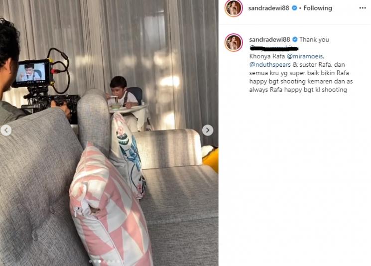 Anak Sandra Dewi Jago Jadi Bintang Iklan (Instagram/@sandradewi88)