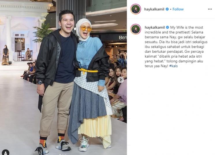 Tantri Namirah dan Haykal Kamil (Instagram/@haykalkamil)
