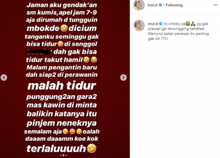 Inul Daratista Singgung Soal Keperawanan (Instagram/@inul.d)