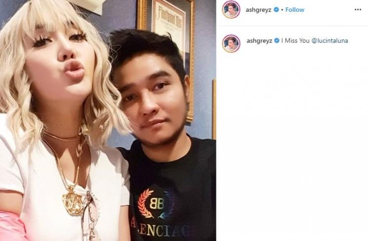 Abash dan Lucinta Luna (Instagram/@ashgreyz)