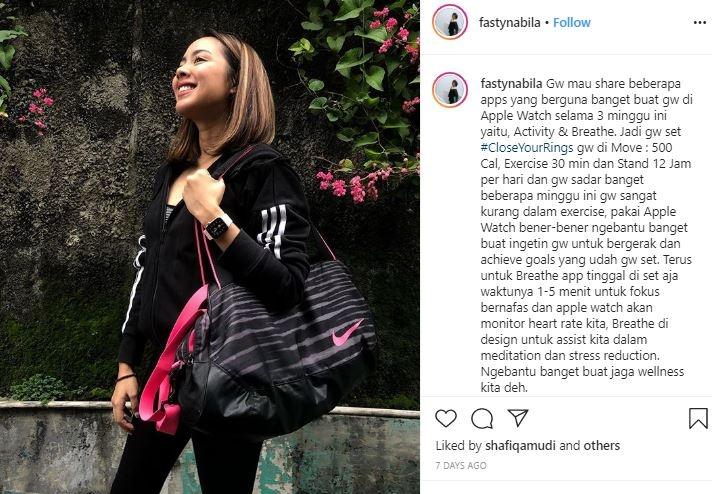 Nabila Faisal. (Instagram/@fastynabila)