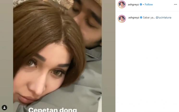 Abash dan Lucinta Luna (Instagram/@ashgreyz)