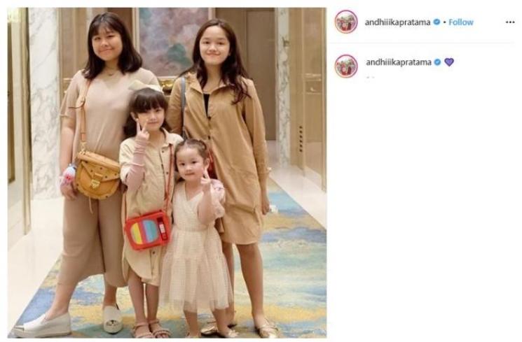 Ulang tahun anak keempat Ussy Sulistiawaty. (Instagram/@andhiiikapratama)