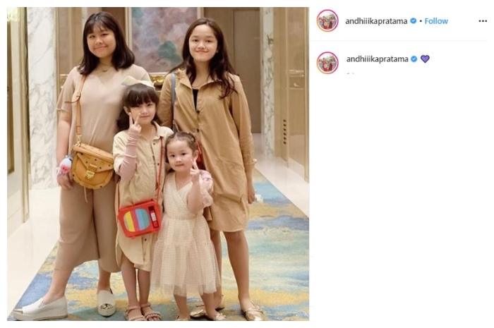 Ulang tahun anak keempat Ussy Sulistiawaty. (Instagram/@andhiiikapratama)
