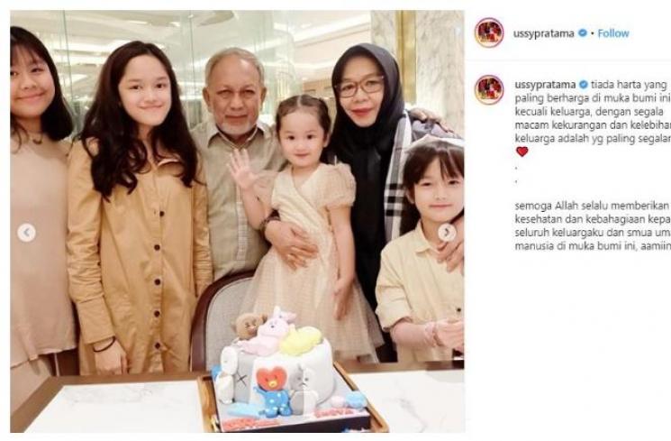 Ulang tahun anak keempat Ussy Sulistiawaty. (Instagram/@ussypratama)