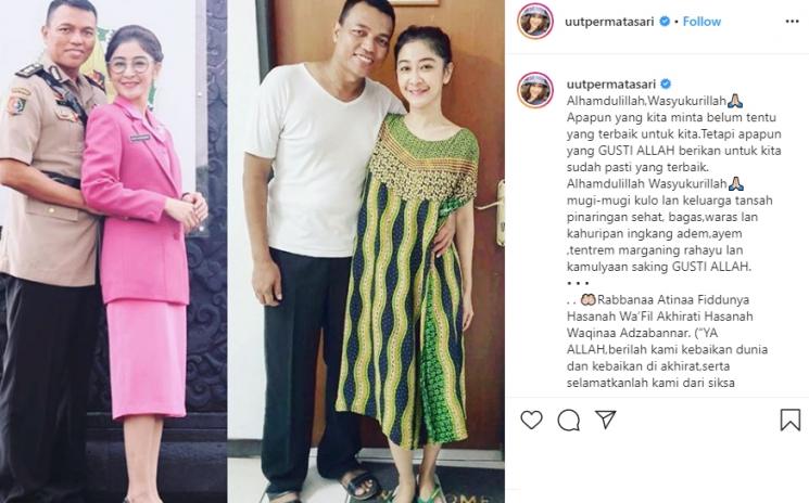 Potret harmonis keluarga Uut Permatasari (Instagram/@uutpermatasari)