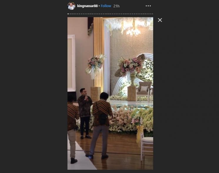 Momen pernikahan adik Nassar. (Instagram/@kingnassar88)