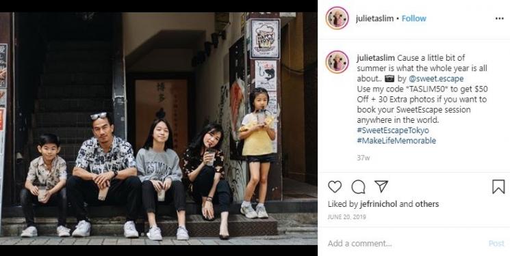 Mika Taslim. (Instagram/@julietaslim)