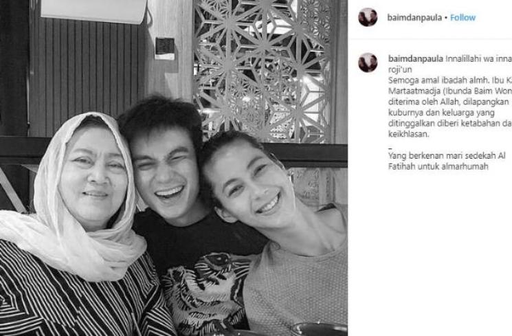 Baim Wong dan Ibundanya. (Instagram/@baimdanpaula)
