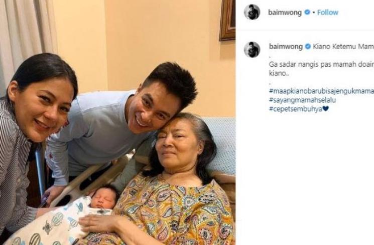 Baim Wong dan Ibundanya. (Instagram/@baimwong)